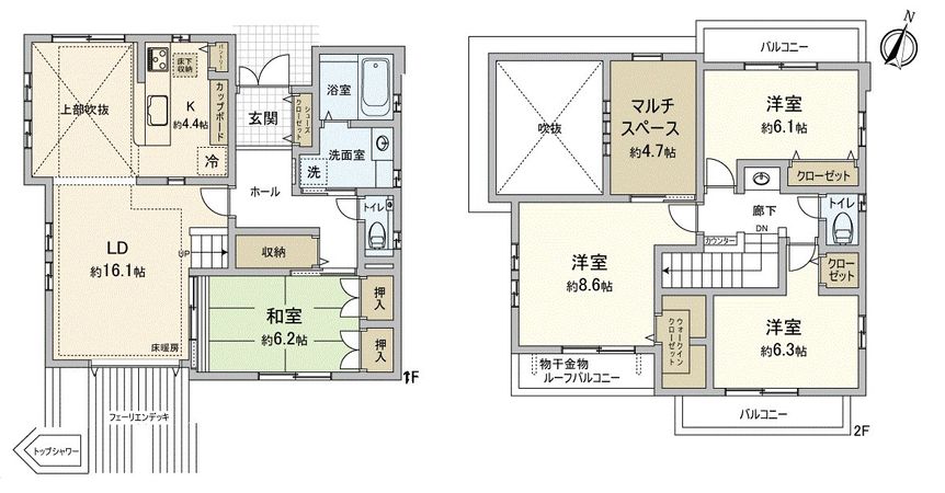 守谷市けやき台4丁目 戸建 間取図(平面図) 守谷市けやき台4丁目 戸建 間取図(平面図)