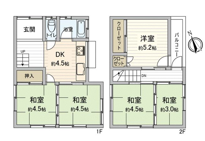 取手市東6丁目 戸建 間取図(平面図) 取手市東6丁目 戸建 間取図(平面図)