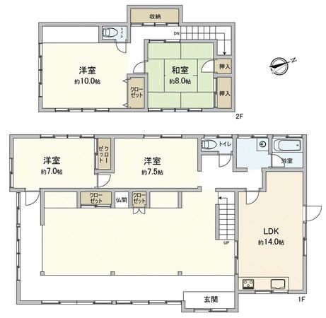 我孫子市中峠 戸建 間取図(平面図)