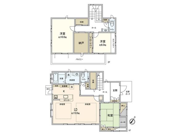 守谷市けやき台4丁目 戸建 間取図(平面図)