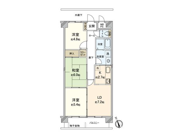 リーベスト取手 間取図(平面図) 間取図(平面図)
