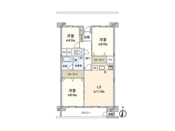 取手中央タウン 高層住宅E棟 間取図(平面図) 取手中央タウン 高層住宅E棟 間取図(平面図)