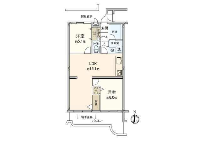 マノー取手 間取図(平面図) 間取図(平面図)