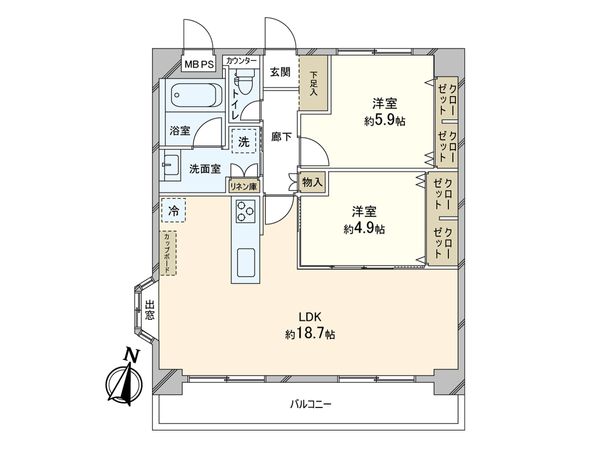 ハイシティ我孫子 間取図(平面図)