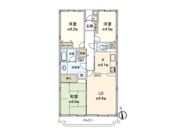 藤和シティコープ取手 間取図(平面図) 藤和シティコープ取手 間取図(平面図)