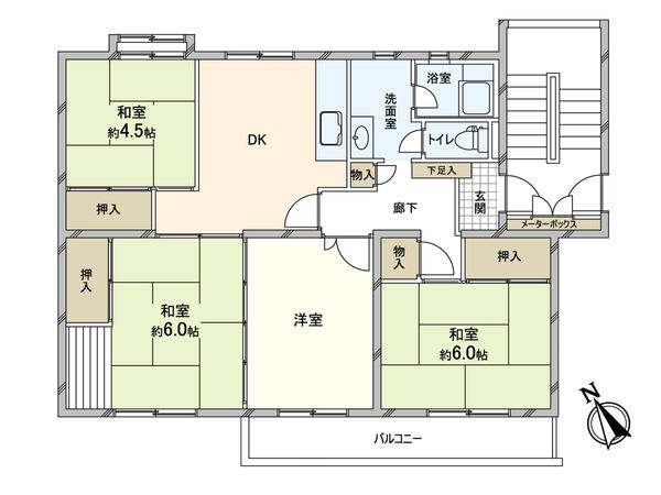 久寺家マンション 間取図(平面図) 久寺家マンション 間取図(平面図)