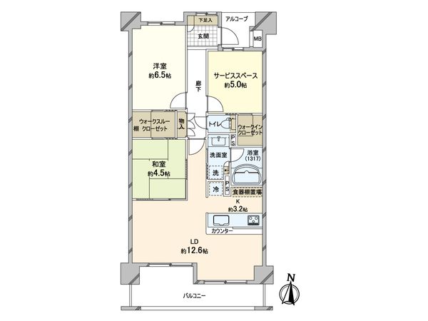 サンクタス我孫子オペラ 間取図(平面図)