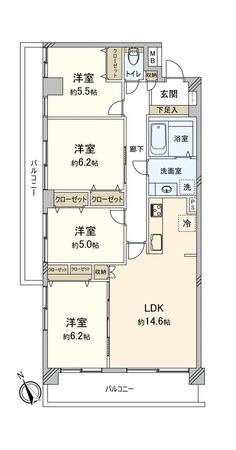ライブスクエアウエルズ我孫子 間取図(平面図)