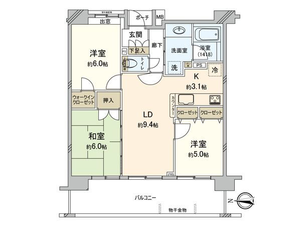 アンビシャス天王台 間取図(平面図)