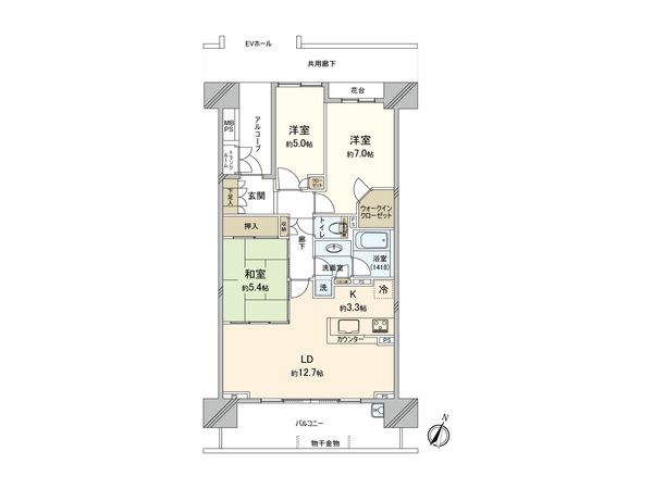 ブランズシティ守谷 間取図(平面図) ブランズシティ守谷 間取図(平面図)
