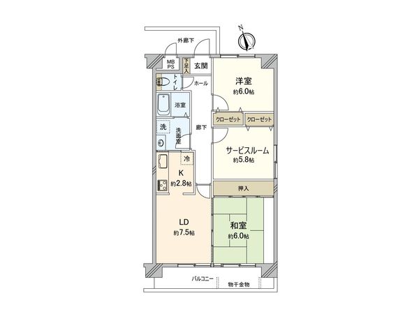 リーベスト取手 間取図(平面図) リーベスト取手 間取図(平面図)