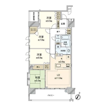ライオンズ守谷駅前プレミアム 間取図(平面図) ライオンズ守谷駅前プレミアム 間取図(平面図)