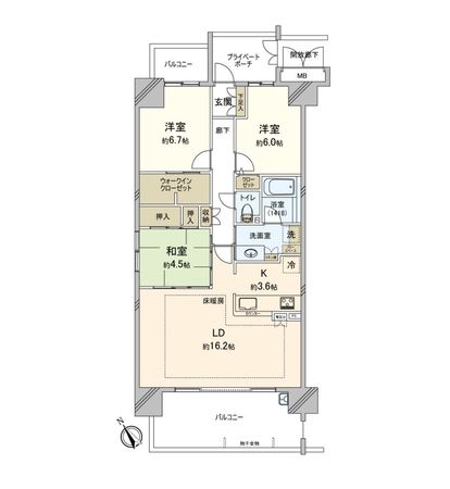 ポレスターステーションシティ取手 間取図(平面図) 間取図(平面図)