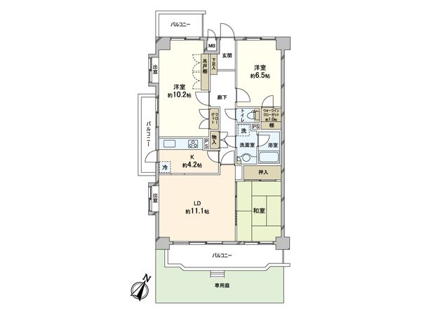藤和天王台ハイタウン 間取図(平面図) 藤和天王台ハイタウン 間取図(平面図)
