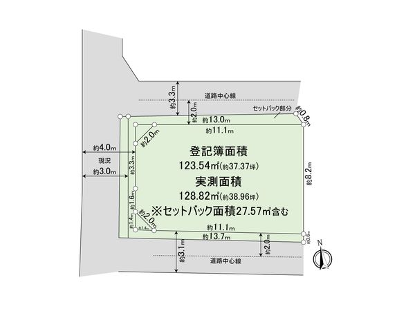 大井4丁目 土地 区画図 区画図