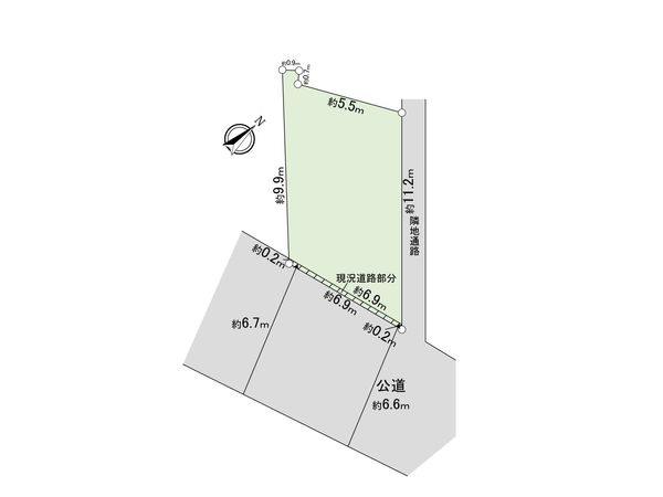 荏原6丁目 土地 区画図