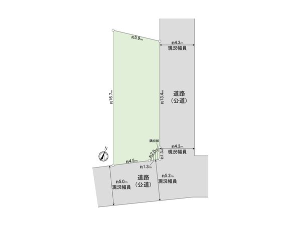 豊町4丁目 土地 区画図