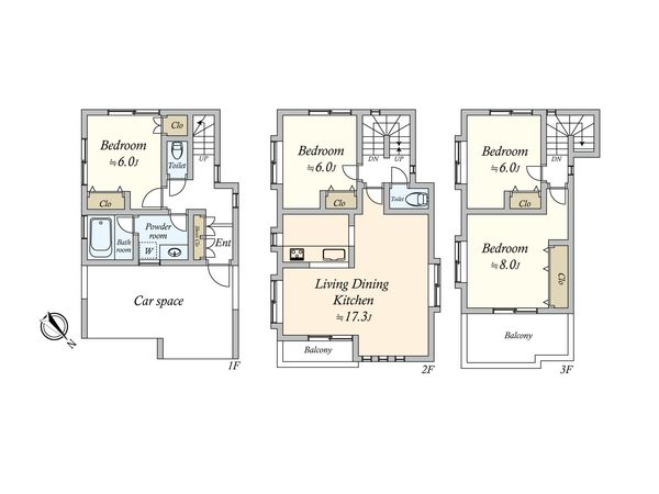 石川町2丁目 戸建 間取図(平面図) 石川町2丁目 戸建 間取図(平面図)