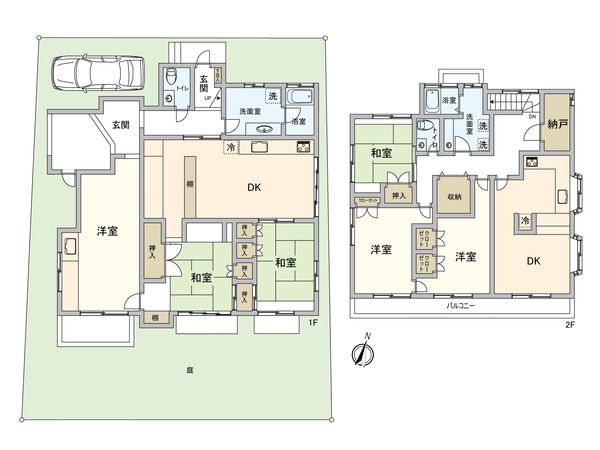 深沢2丁目 戸建 間取図(平面図) 深沢2丁目 戸建 間取図(平面図)