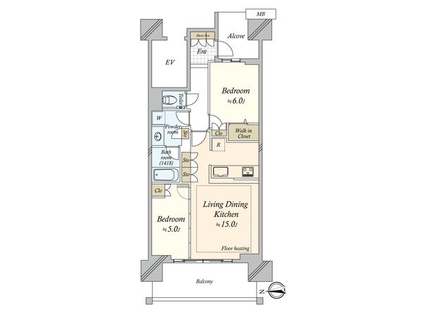 グランドメゾン品川シーサイドの杜 間取図(平面図)