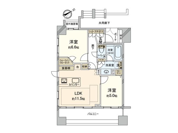 ルネス大井町ゼームス坂 間取図(平面図) ルネス大井町ゼームス坂 間取図(平面図)