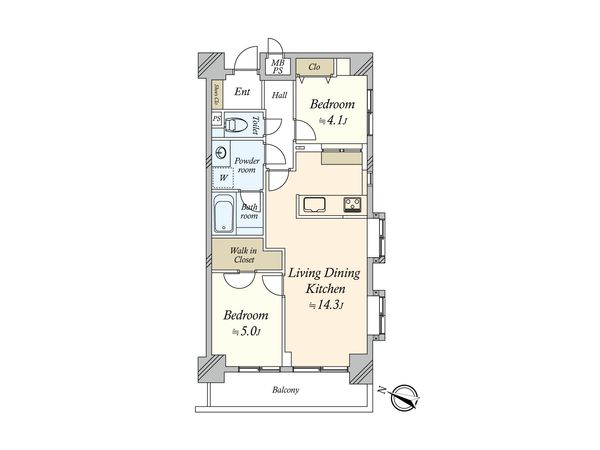 東大井シティハウス 間取図(平面図)