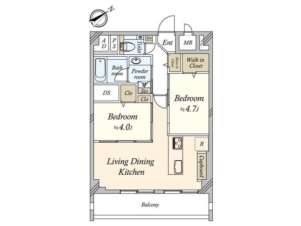 ゼームス坂パークハウス 間取図(平面図) 間取図(平面図)