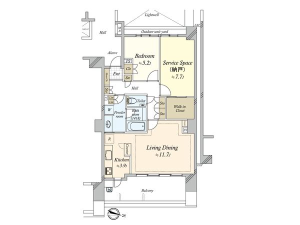 アールブラン大井町ミュゼ 間取図(平面図) 間取図(平面図)
