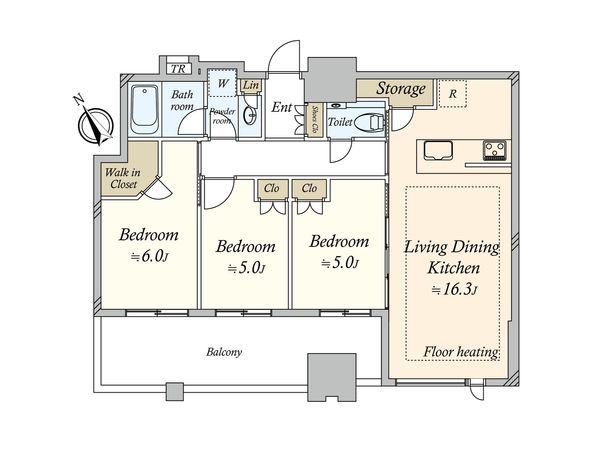 大崎ガーデンレジデンス 間取図(平面図) 間取図(平面図)