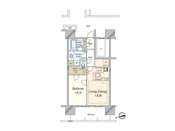 プライムパークス品川シーサイドザ・レジデンス 間取図(平面図) 間取図(平面図)