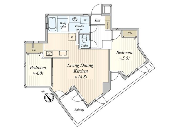 パレ・プラス大井町 間取図(平面図) パレ・プラス大井町 間取図(平面図)