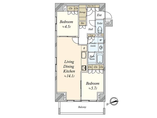 レグノ・カリテ品川シーサイド 間取図(平面図)