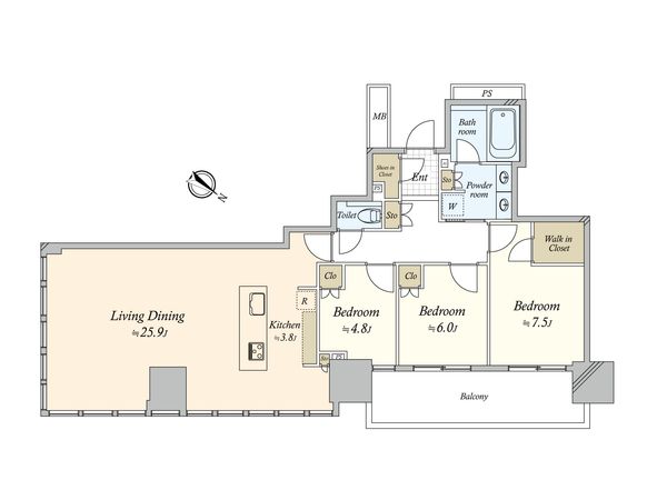 ブランズタワー豊洲 間取図(平面図) ブランズタワー豊洲 間取図(平面図)