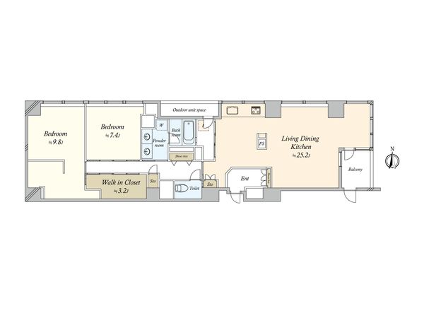 シーフォートタワー 間取図(平面図)