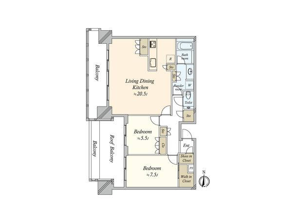 品川イーストシティタワー 間取図(平面図)