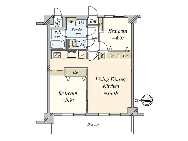 マイキャッスル大井町2 間取図(平面図) 間取図(平面図)