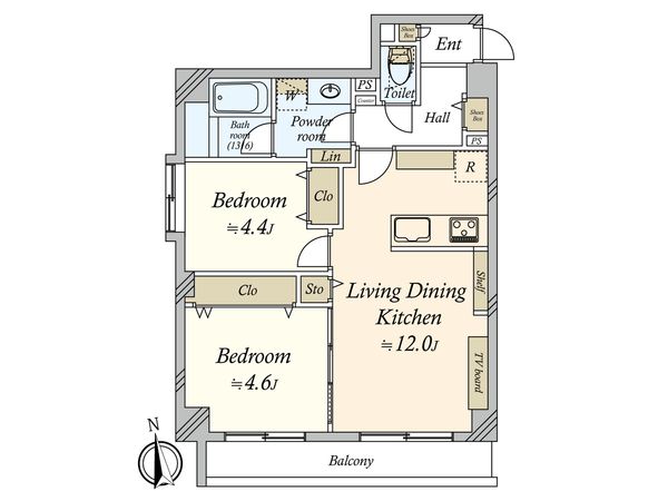 グランドヴィラ西大井 間取図(平面図)