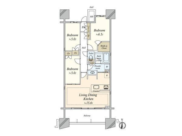 ブランズシティ品川勝島 間取図(平面図) ブランズシティ品川勝島 間取図(平面図)