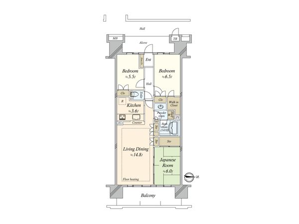 品川シーサイドレジデンス 間取図(平面図) 品川シーサイドレジデンス 間取図(平面図)