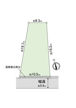 杉並区永福3丁目土地 区画図 杉並区永福3丁目土地 区画図