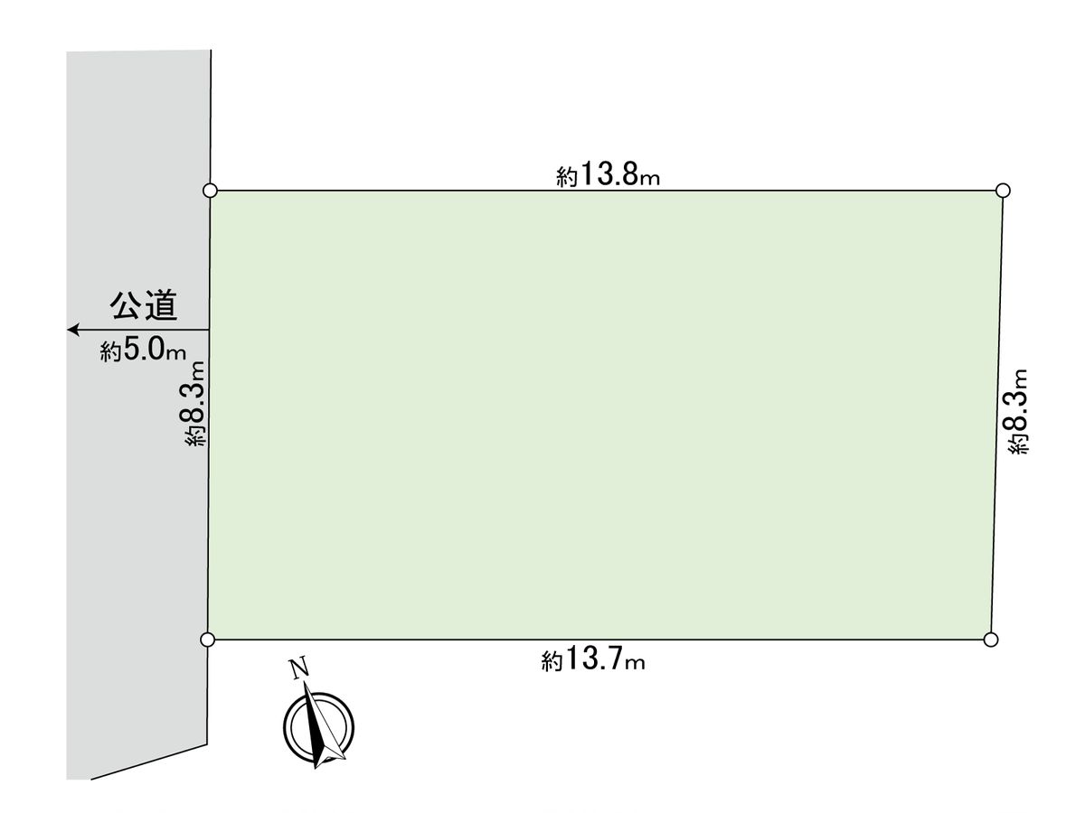 瀬田1丁目土地 区画図 区画図