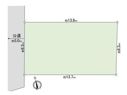 瀬田1丁目土地 区画図