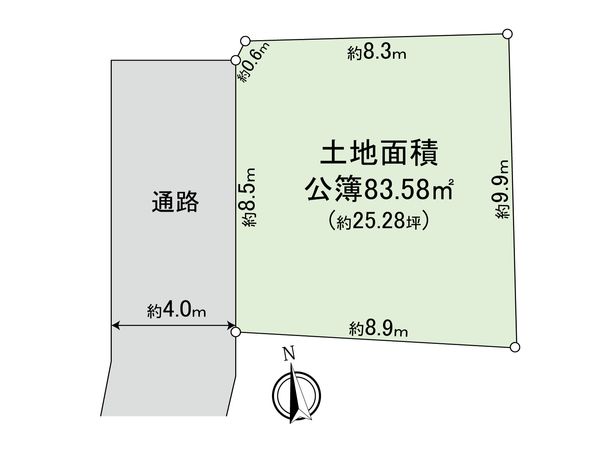 等々力2丁目 土地 区画図