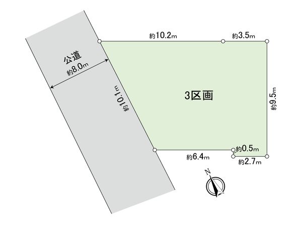鎌田3丁目 土地 3区画 区画図 鎌田3丁目 土地 3区画 区画図