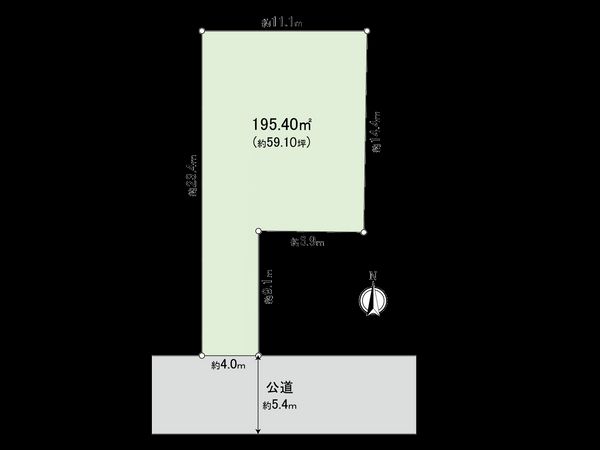 奥沢5丁目借地権 土地 区画図 奥沢5丁目借地権 土地 区画図