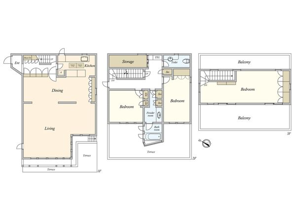 岡本3丁目戸建 間取図(平面図) 間取図(平面図)