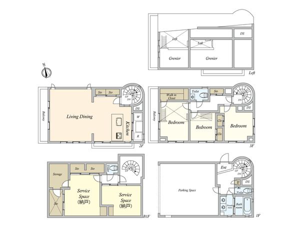 瀬田2丁目 戸建 間取図(平面図)