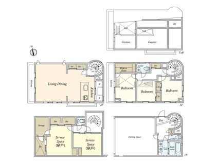 瀬田2丁目 戸建 間取図(平面図)