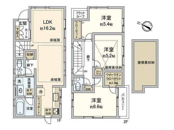 岡本3丁目 戸建 間取図(平面図)