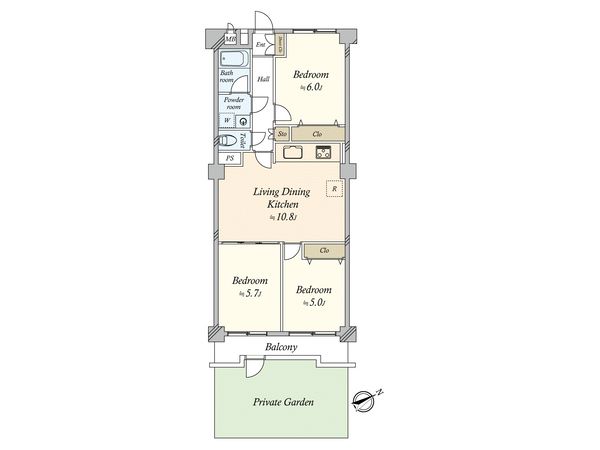 野毛ヒミコマンション 間取図(平面図) 野毛ヒミコマンション 間取図(平面図)